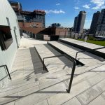 86” Seura Outdoor TV install on the rooftop of the new The Smile apartments in Harlem