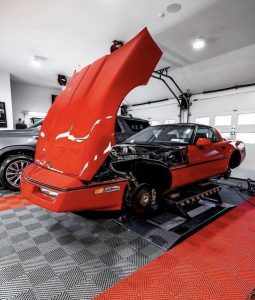 1987 Corvette ZR1 in detail bay