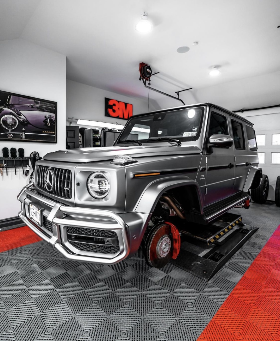 Mercedes G Wagon being detailed